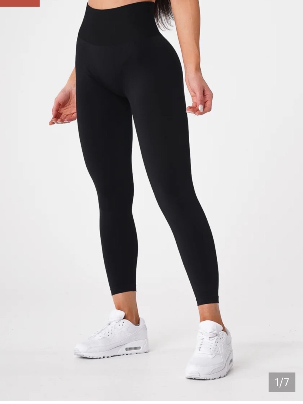NVGTN Solid Black Seamless Leggings Size Small
